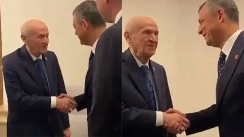 Bahçeli ve Özgür Özel'den aylar sonra samimi görüntü: Yakinen takip ediyorum, çok hareketlisiniz, maşallah