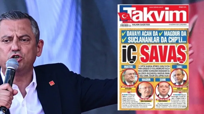 "Basın özgürlüğü" diyen CHP'li Özel'den Takvim gazetesine skandal tehditler: Takvimi takvimime not ettim