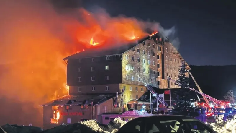 Bolu’daki Grand Kartal Oteli yangını davasında 32 kişi için toplam 1998’er yıla kadar hapis istemiyle dava açıldı