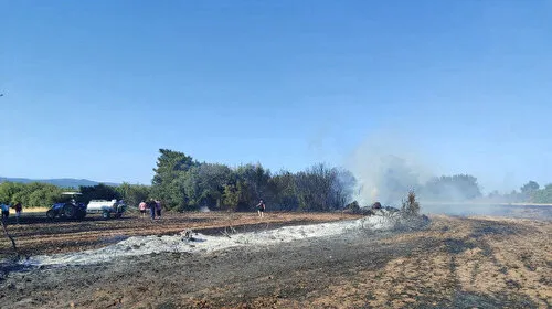 Çanakkale'de Korkutan Yangın! Tarım Arazisi Kül Oldu Mu?