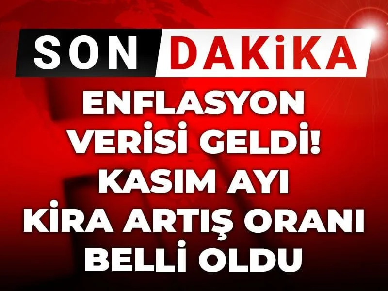 Enflasyon verisi geldi kasım ayı kira artış oranı belli oldu