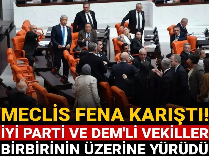 Meclis Karıştı! İYİ Parti ve DEM Vekilleri Neden Kavga Etti?