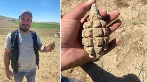 Ankara'da Şok! 104 Yıllık El Bombası Tarlada Bulundu!