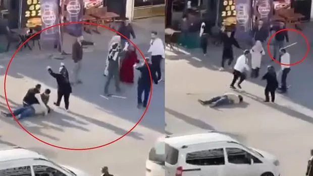 Ankara'da döner bıçaklı kavga: Tıraş olan polis müdahale etti