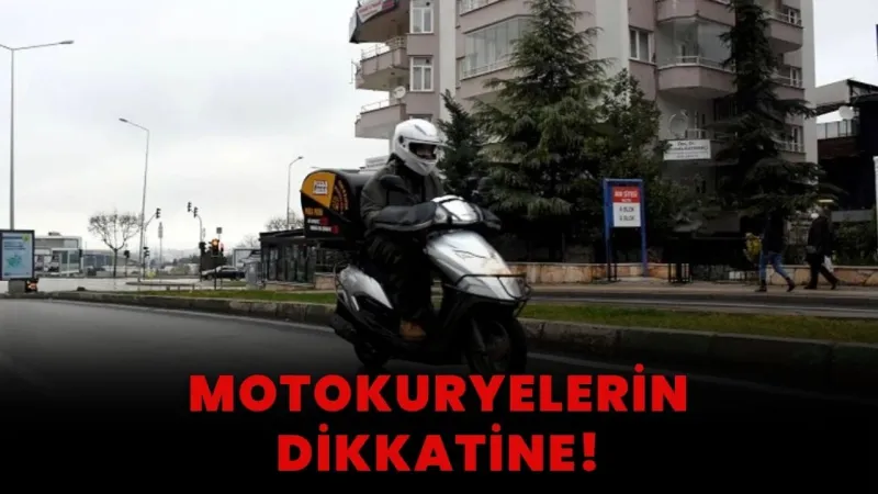Motokuryelere Müjde! Yeni Düzenleme ile Kayıt Altına Alınıyorlar!