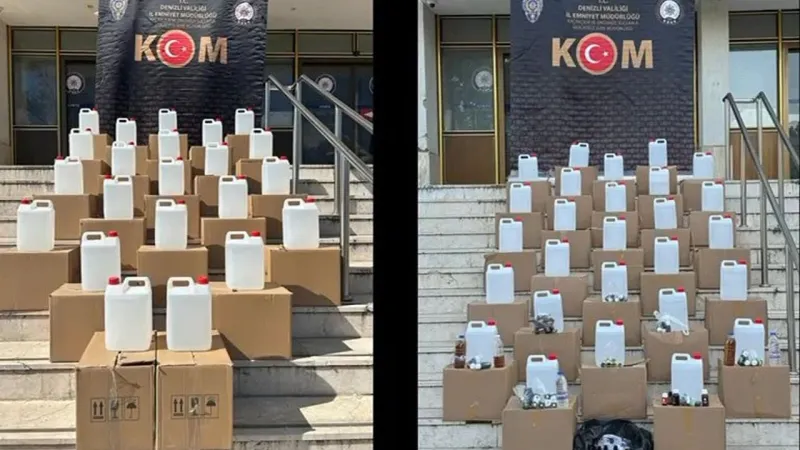 Sahte alkol operasyonunda milyonlarca vergi kaybı önlendi