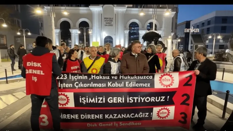 Van'da işten çıkarılan işçilerin eylemi 122. gününde de devam etti