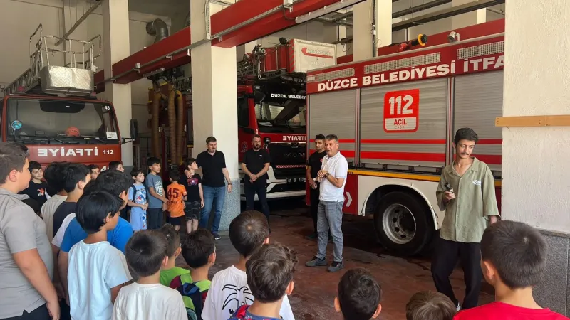 Yangında ne yapacağını öğrenen bilinçli nesiller yetişiyor