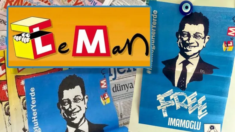 Yasaklara karşı mizah susmadı: Leman ‘Free İmamoğlu’ posteri dağıttı!